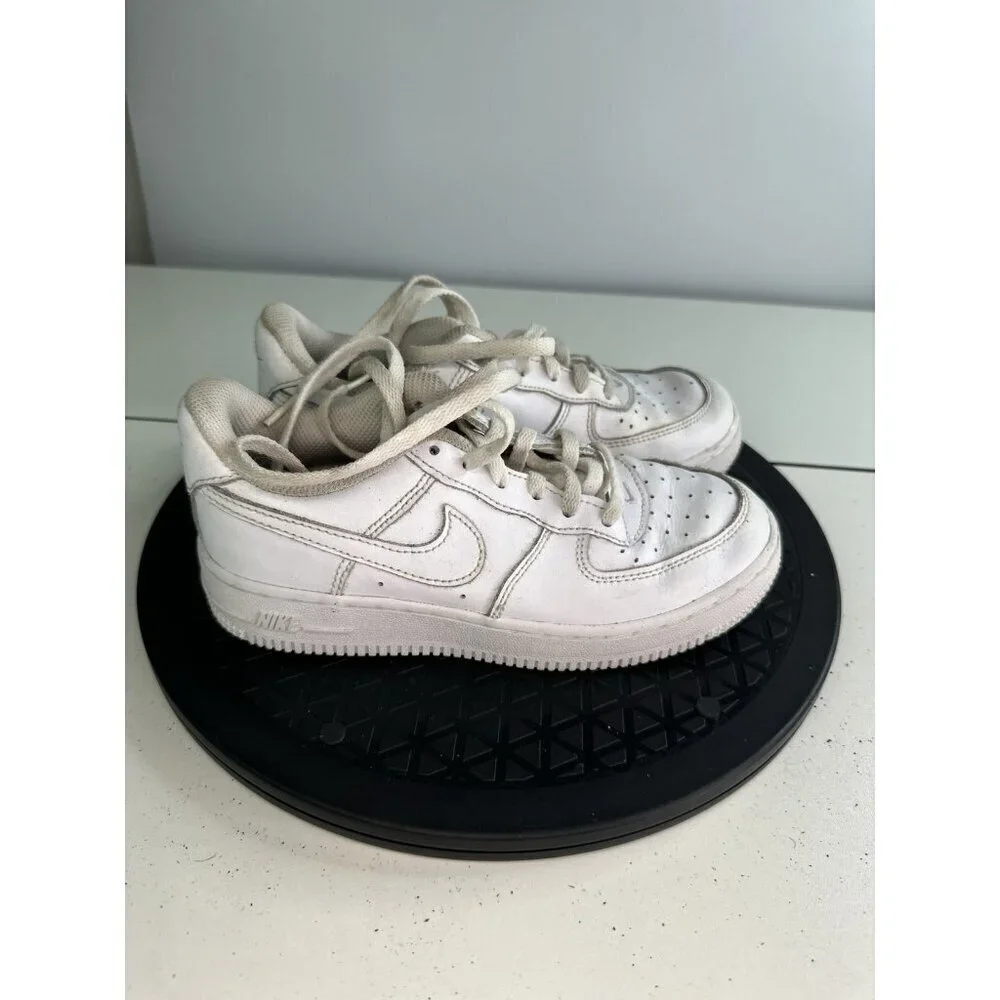 Nike Kids Preschool Air Force 1 Low Shoes White 314193-117 Size 1Y BASKETBALL
